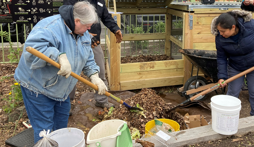 community residents composting